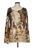 New Directions Gold Tan Cardigan Size L - photo 1