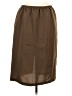 Unbranded Solid Brown Black Casual Skirt Size MedEstimated - photo 1