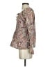 IZOD 100% Cotton Paisley Gray Long Sleeve Blouse Size S - photo 5