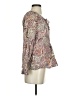 IZOD 100% Cotton Paisley Gray Long Sleeve Blouse Size S - photo 4