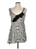 Express 100% Polyester Silver Black Sleeveless Blouse Size M - photo 1