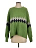 Coco + Carmen Argyle Green Pullover Sweater Size S - photo 1