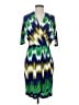 Calvin Klein Print Multi Color Green Cocktail Dress Size 2 - photo 1