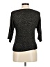 Jennifer Lopez Metallic Black Pullover Sweater Size M - photo 2
