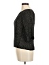 Jennifer Lopez Metallic Black Pullover Sweater Size M - photo 5