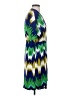 Calvin Klein Print Multi Color Green Cocktail Dress Size 2 - photo 4