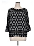 Honey Punch 100% Rayon Black 3/4 Sleeve Blouse Size 1X - photo 1
