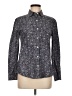 J. McLaughlin 100% Cotton Floral Gray Long Sleeve Button-Down Shirt Size 6 - photo 1