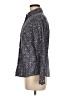 J. McLaughlin 100% Cotton Floral Gray Long Sleeve Button-Down Shirt Size 6 - photo 5