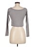 ASOS Gray Long Sleeve T-Shirt Size 6 - photo 2