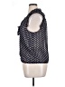Eyeshadow 100% Polyester Polka Dots Blue Sleeveless Blouse Size XL - photo 5