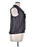 Eyeshadow 100% Polyester Polka Dots Blue Sleeveless Blouse Size XL - photo 4