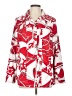 Allison Daley 100% Polyester Print Red Long Sleeve Blouse Size 11 - photo 1