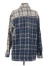 Princess Polly 100% Polyester Plaid Blue Long Sleeve Blouse Size 4 - photo 2