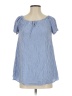 Lulus 100% Rayon Blue Short Sleeve Blouse Size XS - photo 1