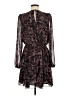 Allison Joy 100% Polyester Paisley Brown Casual Dress Size M - photo 2