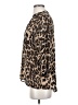 Ellison 100% Polyester Animal Print Brown 3/4 Sleeve Blouse Size S - photo 5