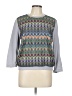 Assorted Brands 100% Polyester Gray 3/4 Sleeve Top Size L - photo 1