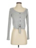 Caution to the Wind Gray Long Sleeve Henley Size S - photo 1