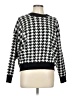 T Tahari Houndstooth Black White Pullover Sweater Size L - photo 1