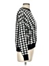 T Tahari Houndstooth Black White Pullover Sweater Size L - photo 4