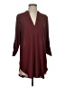 Lush 100% Polyester Burgundy 3/4 Sleeve Blouse Size S - photo 1