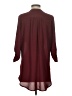 Lush 100% Polyester Burgundy 3/4 Sleeve Blouse Size S - photo 2