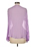 MNG 100% Polyester Purple Long Sleeve Blouse Size 8 - photo 2