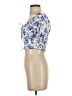Shein 100% Polyester Blue Short Sleeve Blouse Size 4 - photo 5