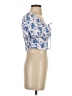 Shein 100% Polyester Blue Short Sleeve Blouse Size 4 - photo 4