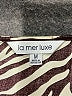 La Mer Luxe 100% Rayon Animal Print Ivory Short Sleeve Top Size M - photo 7