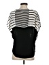 One September 100% Polyester Stripes Silver 3/4 Sleeve Blouse Size XS - photo 2