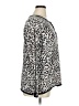 Karen Scott 100% Cotton Animal Print Silver Cardigan Size 1X - photo 4