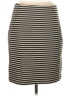 Talbots Stripes Gray Casual Skirt Size 8 - photo 1