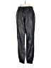 Unbranded 100% Polyurethane Metallic Black Track Pants Size S (estimated) - photo 1