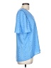 Apt. 9 100% Polyester Blue Short Sleeve Blouse Size L - photo 4