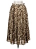 J.Crew 100% Polyester Animal Print Brown Casual Skirt Size 00 - photo 1
