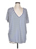 Express Stripes Blue Short Sleeve T-Shirt Size L - photo 1