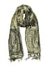 Unbranded Paisley Green Black Scarf One size - photo 1