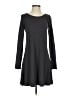Express Solid Gray Casual Dress Size S - photo 1