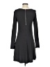 Express Solid Gray Casual Dress Size S - photo 2