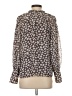 Ann Taylor 100% Polyester Gray Long Sleeve Blouse Size S - photo 2