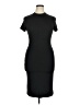 Daisy Solid Black Casual Dress Size XL - photo 1