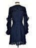 Maison Jules 100% Polyester Solid Blue Casual Dress Size 2 - photo 2