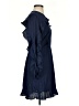 Maison Jules 100% Polyester Solid Blue Casual Dress Size 2 - photo 4