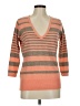 New York & Company Stripes Orange Pullover Sweater Size M (estimated) - photo 1