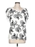 Liv White Short Sleeve Blouse Size L - photo 1