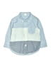 Baby Gap 100% Cotton Color Block Blue Long Sleeve Button-Down Shirt Size 18-24 mo - photo 1