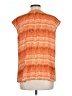 Worthington 100% Polyester Orange Sleeveless Blouse Size L - photo 2