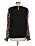 Shein 100% Polyester Black Long Sleeve Blouse Size 12 - photo 2
